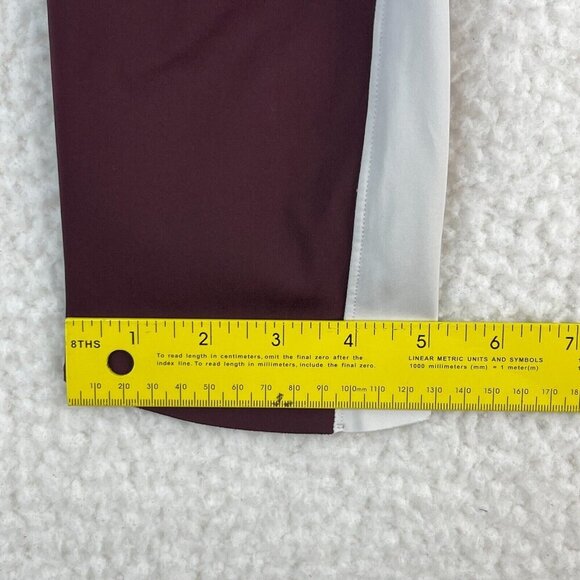 Athleta‎ Velocity Stash Pocket Crop Leggings Womens Colorblock Stretch Size M - Picture 8 of 16